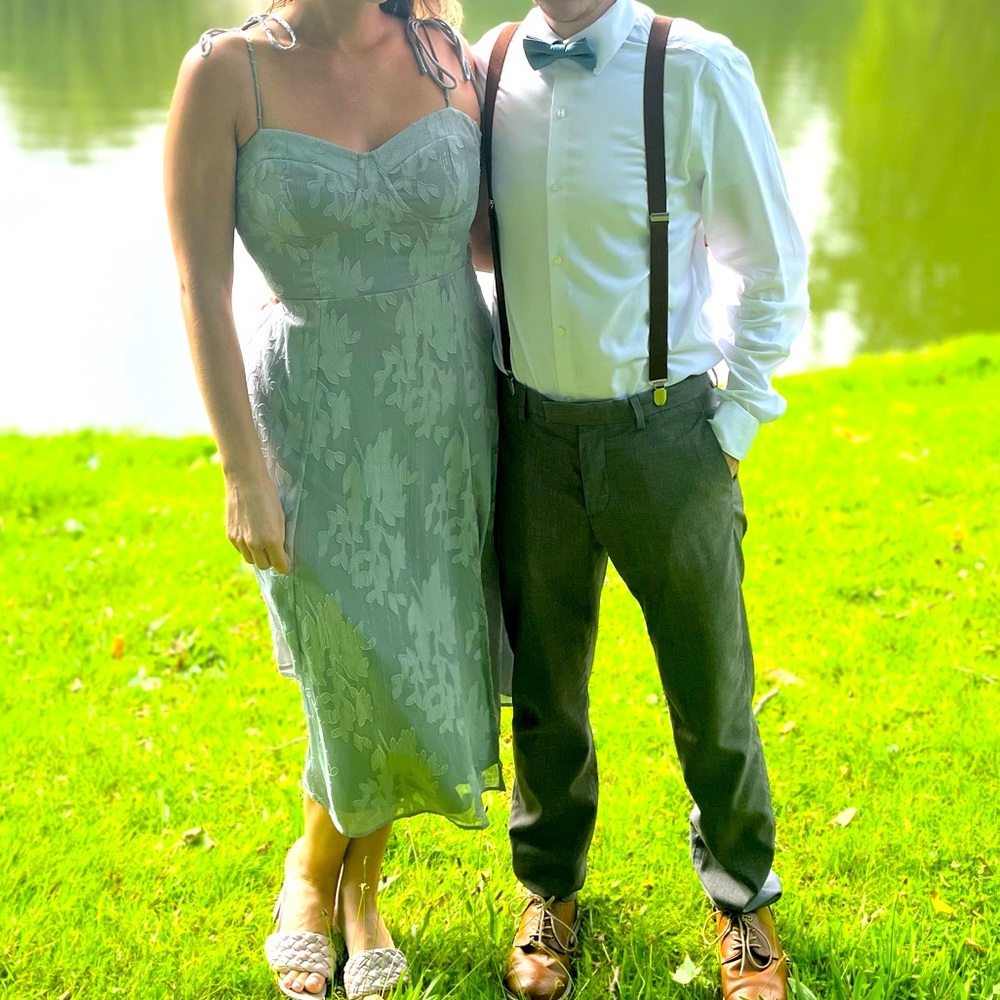 Lulus mid length blue dress